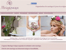 Tablet Screenshot of mariage-unique.com